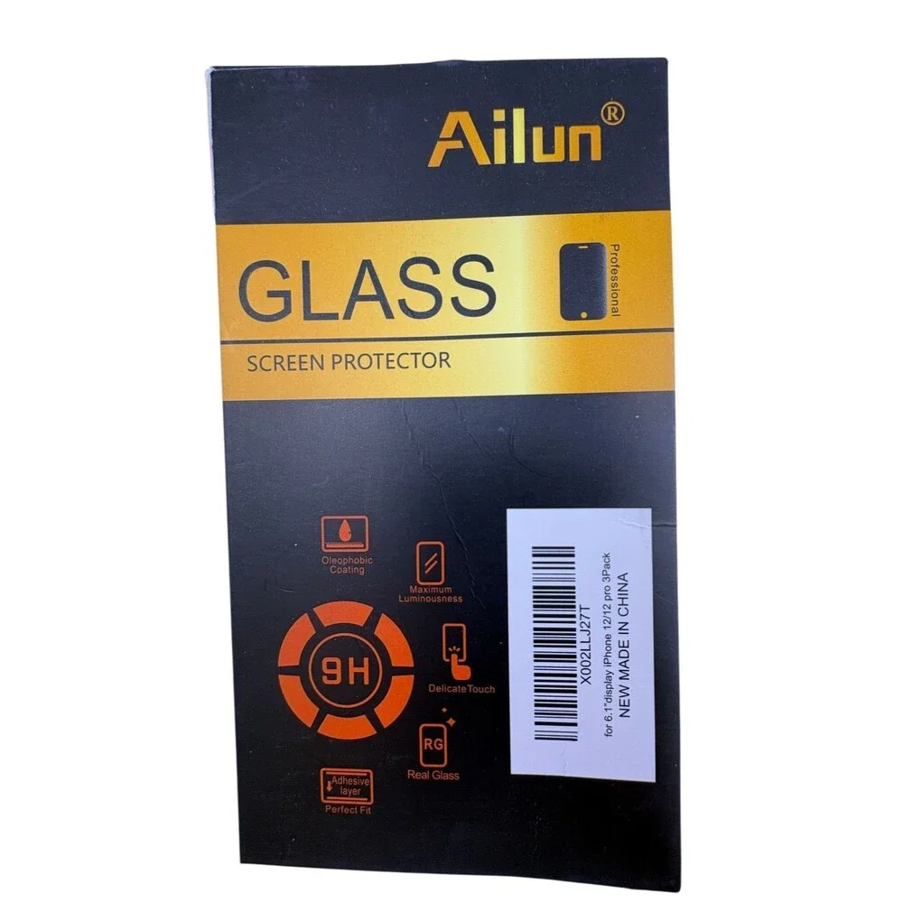 Ailun Glass Screen Protector~ 4 Pack~IPhone 12/12Pro~Open Box 6.1 inch